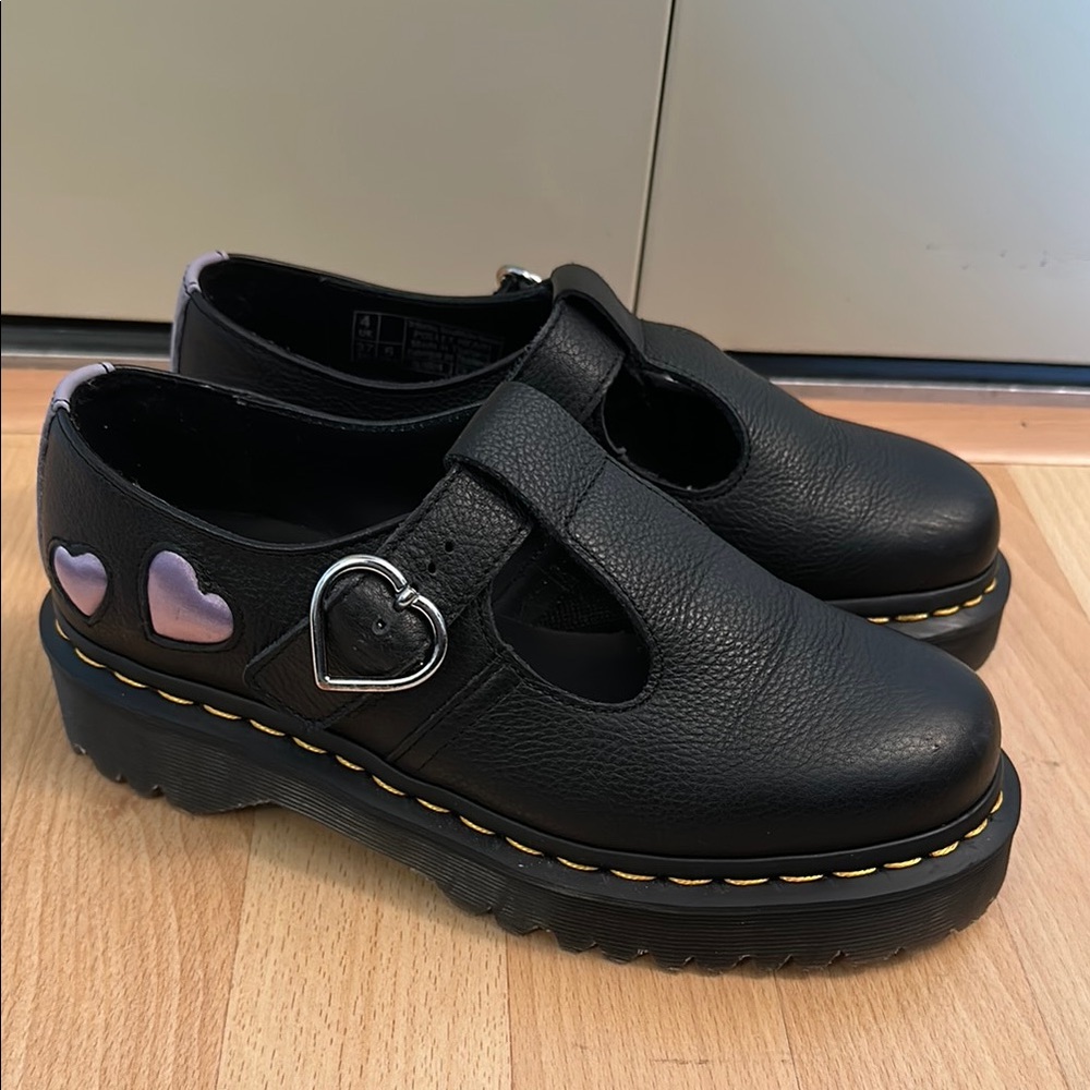 Dr. Martens POLLEY HEART VIRGINA SATIN MARY JANE SHOES